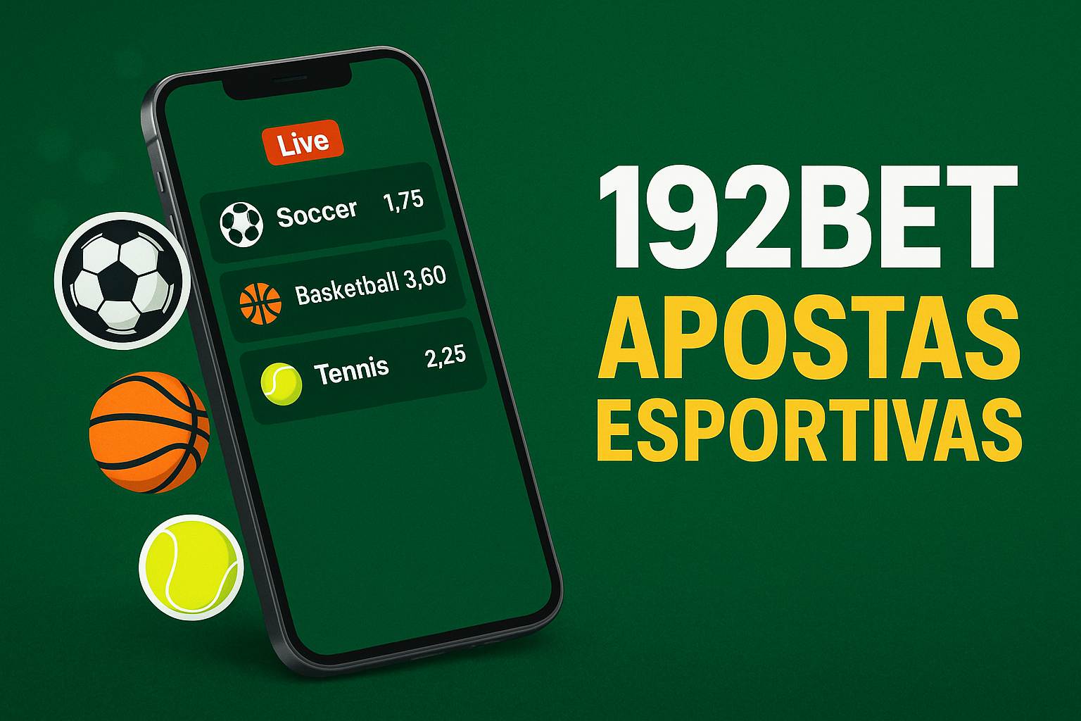 Apostas esportivas no cassino online 192BET 
